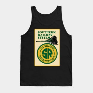 Southern Railway System Vintage Poster Type Graphics Tank Top